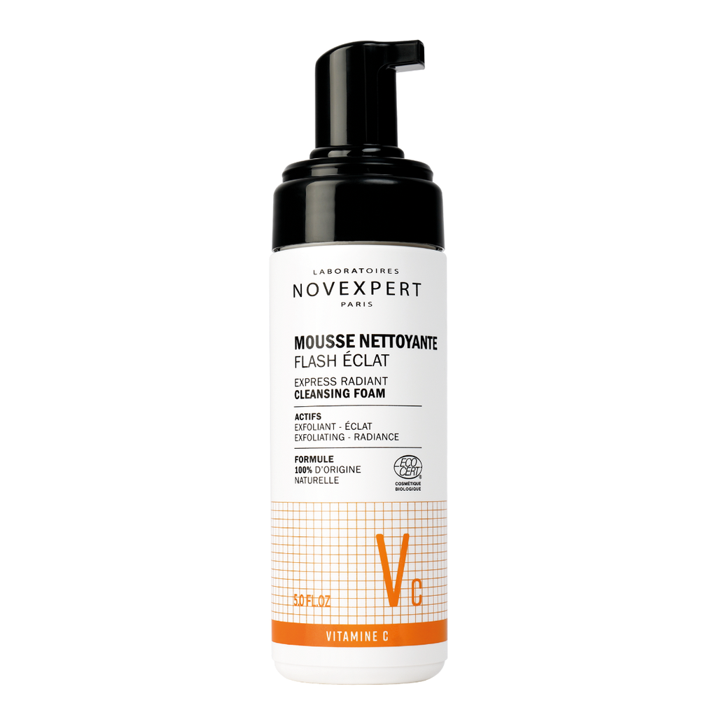 Mousse detergente illuminante alla vitamina C