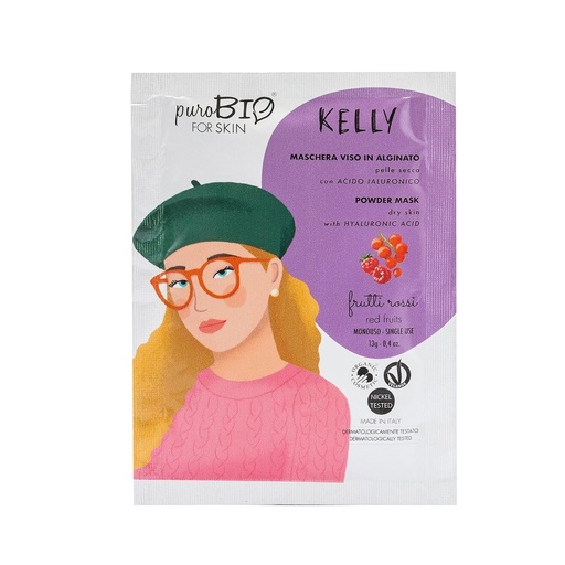 [8051411363293] KELLY maschera viso pell-off pelle secca  (Frutti rossi)