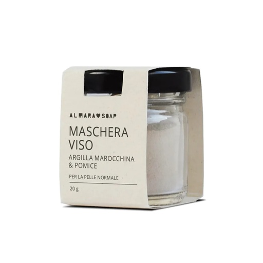 [8594190763637] Maschera Viso Argilla Marocchina & Pomice (Bright Face)